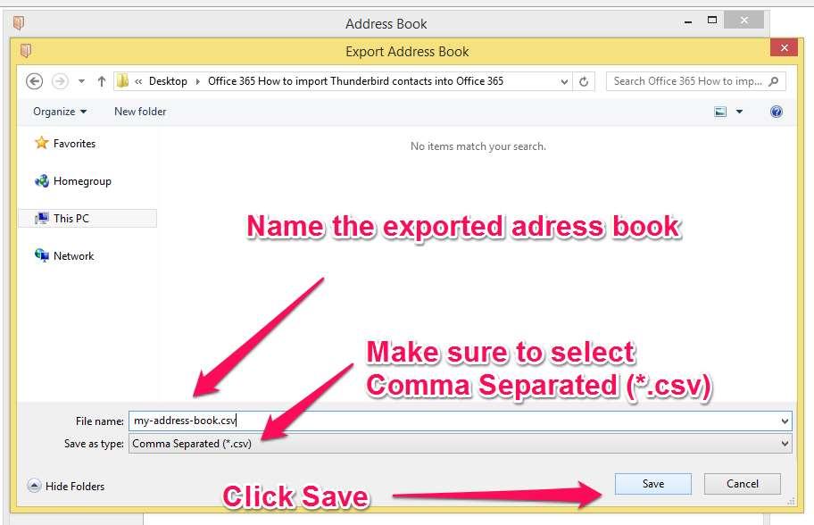 4. Save the file to your desktop 4.1. Name the file: my-address-book.csv 4.