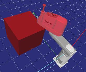 8. Simulator Check for collisions When a collision between a robot and layout object is detected, the collided robot joint and
