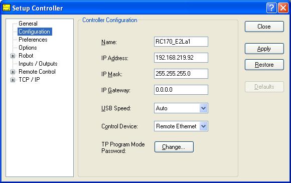11. Remote Control 11.10 Remote Ethernet Remote Ethernet makes it possible to control the robot and controller from external equipment by sending the remote commands through Ethernet (TCP/IP).