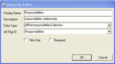 5.2 THE RELATIONSHIP EDITOR a.