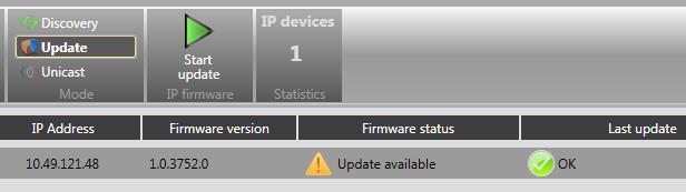i-bus Tool Firmware update: In case of new firmware version an update is feasible with