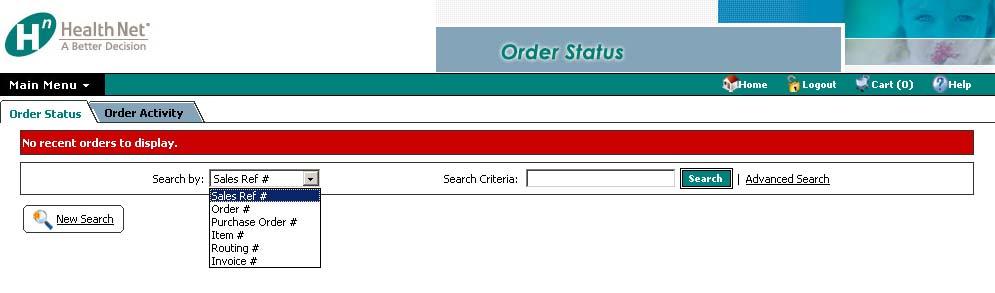 You have several different options available to you to find order status information.