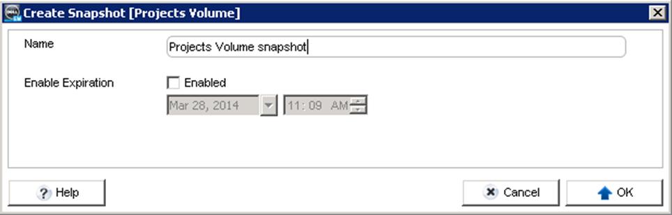 Figure 12 shows a volume called Projects Volume that is currently using 1.06 GB of its 500 GB capacity.