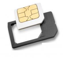 If you have purchased a MICRO SIM, you will need to use the Micro SIM adapter enclosed, like this: Ensure you place the SIM card with the chip face down and the right way round, clip the holder into