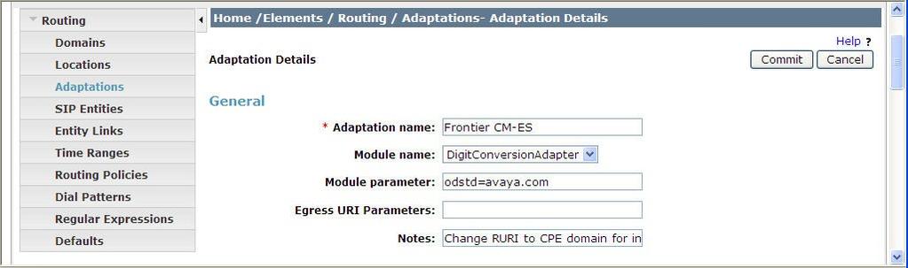 6.4. Add Adaptation Module Session Manager can be configured with adaptation modules that can modify SIP messages before or after routing decisions have been made.