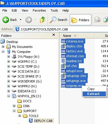 Figure -1 Windows Explorer. Now extract the files of DEPLOY.