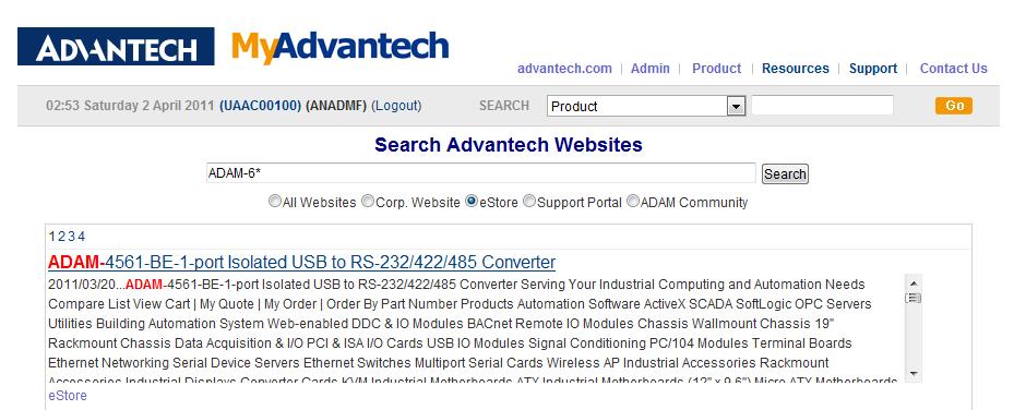 TIP: You can search for product information by entering a model number in the search field or