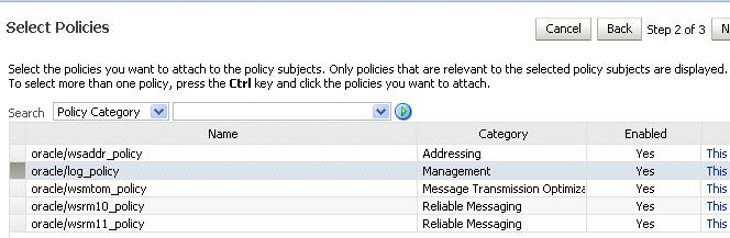 Validating Policy Subjects To select more than one policy, press the Ctrl key and click the policies you want to attach. Figure 8 4 Select Policies Page 8. Click Next.