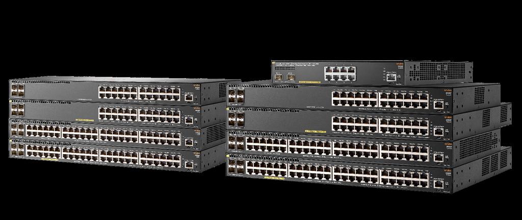 High performance Wired with Aruba Switching Enterprise grade Aruba 2920 & 2930F Supported