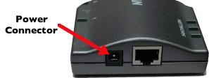 Once the USB Server has power, you will notice the USB Server's status lights turn on and off. After a few seconds, the lights will stop blinking.
