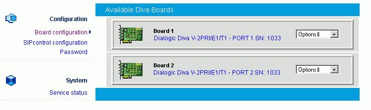 Use Case Examples 2. In the Diva web interface, click Board configuration on the left hand side to open the Available Diva Boards page. 3.