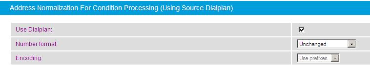 Dialogic Diva SIPcontrol Configuration Address Normalization For Condition Processing (Using Source Dialplan) You can configure the following parameters in the Address Normalization For Condition