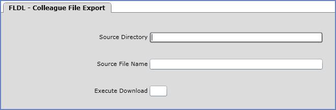 User Interface 4.3: Navigating UI 4.3 Downloading Files from Colleague Use the Colleague File Export (FLDL) form (see Figure 36) to download a Colleague file to your computer.
