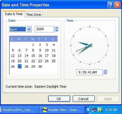 2. To adjust the computer's date and time, double-click the time display on the taskbar. 3.