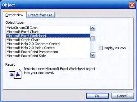This means that changes made in Word are also transferred back to your original Excel workbook.