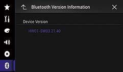 4. The version of this product s Bluetooth device appears. Verify that the version of Bluetooth device is not already 03.41.12.