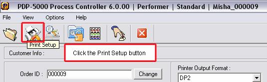 If you are running version 5.0 of the PDP-5000 you will find your current Output Folder path preferences on the window shown below outlined in red. PDP-5000 version 5.