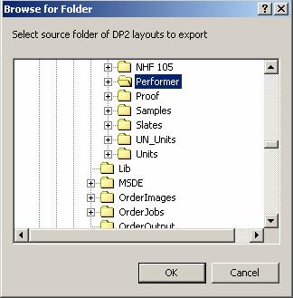 Select DP2 layouts directory Browse window VERY IMPORTANT: You must explore through the Entire Network to select the layouts directory so that the complete UNC path is retrieved or DP2 will not be