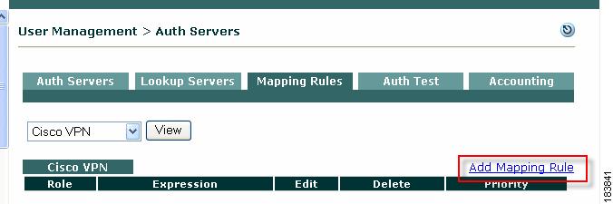 Map Users to Roles Using Attributes or VLAN IDs Chapter 7 A mapping rule comprises an auth provider type, a rule expression, and the user role into which to map the user.