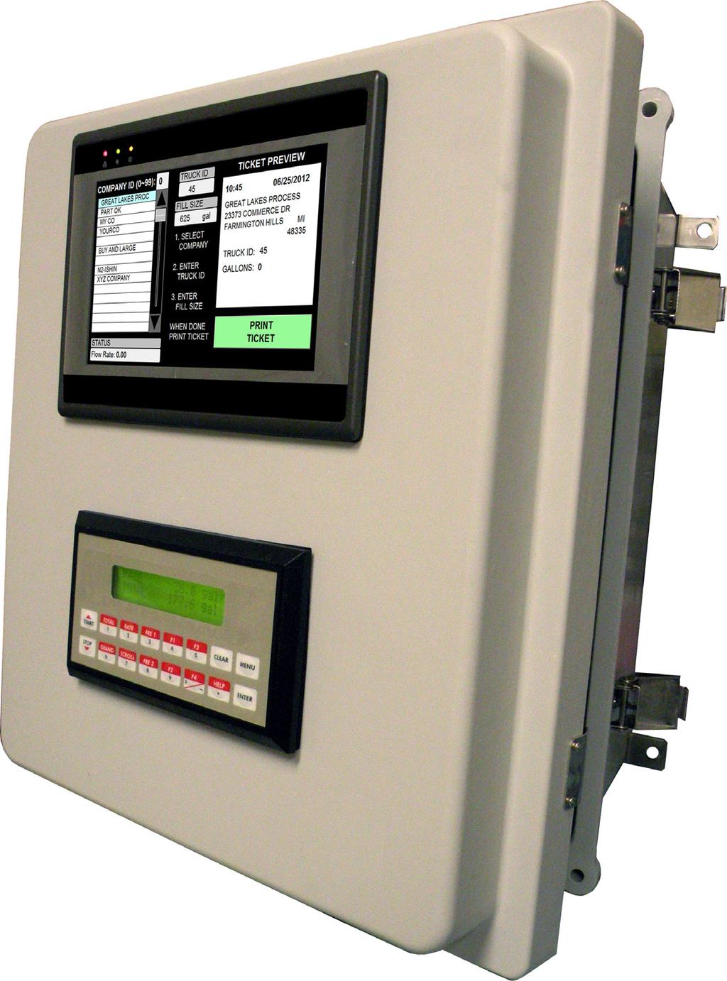 The Batch Control System Consists of: A choice of flow computer/batch controllers to suite your specific application MMI8000