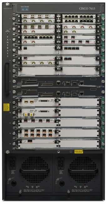 Cisco 7613 Chassis Extending Performance, Versatility, and Reliability at the Provider Edge Cisco 7613 Router The Cisco 7613 Router is a high-performance router designed for deployment at the network