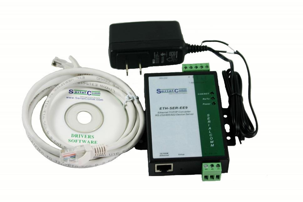 Supports 10/100M Ethernet data transmission speeds Supports 300bps to 115.