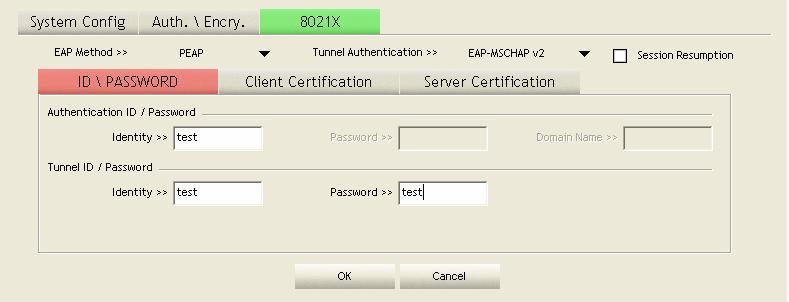 802.1x configuration When choose WPA or WPA2 under authentication mode you could configure this option. If you chose Open and Shared-key, you could also click 802.11 x authentication to configure 802.