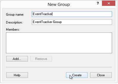 the Group name field.