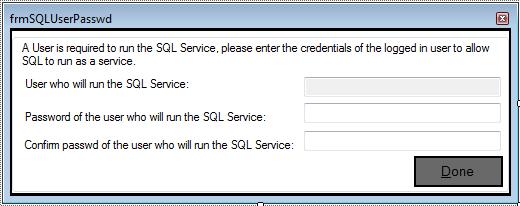 since in some systems it is observed that the SQL service doesn t execute under the default