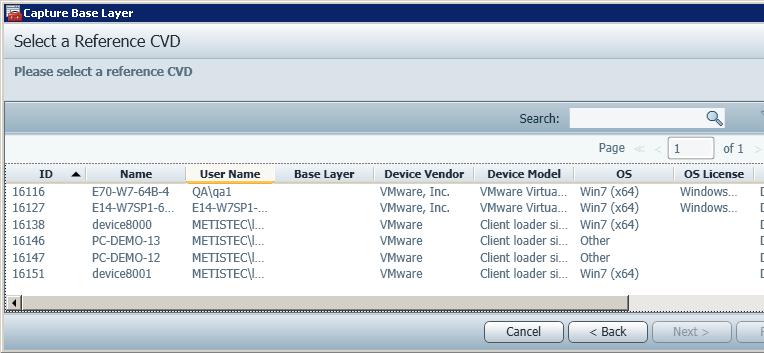 VMware Horizon Mirage Administrator's Guide v4.2 4. If you selected Use an existing reference CVD: The Select a Reference CVD window opens.