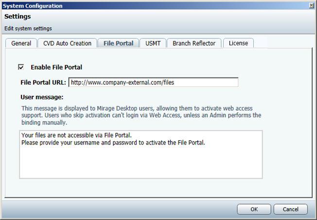 Configuring the Mirage System 7.3.