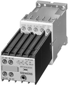 SIRIUS 3R Contactor Mountable Timing Relays The contactor mountable timing relays are functionally similar to stand alone timing relays, but are designed to mount to the front of 3RT10 contactors to
