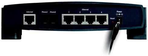 To connect the Broadband Router with 2 Phone Ports to another router, follow these instructions: 1.