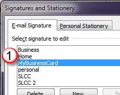 In the Choose default signature area select Microsoft Exchange. 2.