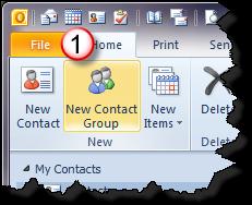 Create Contact Group (Distribution List) A contact group provides an easy way to send e-mail messages to a group of people.