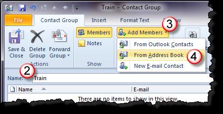 Note: You can create a contact group in the SLCC Global Address List. However, this can take some time as it has to go through an approval process.