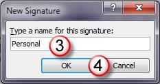 To Create a Signature, do the following: Open the Stationary and Signatures dialog box as described in Setting the Default Font for E-mails section. 1.