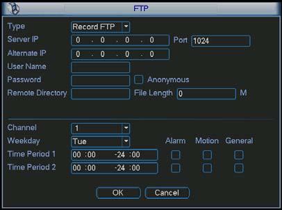 Please input the corresponding information here, if you just upload the image FTP. Figure 2-10 2.
