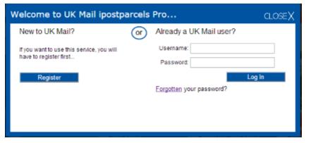 com/iconsign/ Click on the ipostparcels PRO Logo, to login to