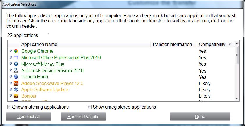 9 Folder Filters: You may choose to exclude certain folders from the transfer. See step 7c on page 10 for further instructions.