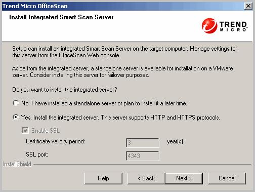 Trend Micro OfficeScan 10 Service Pack 1 Installation and Upgrade Guide Integrated Smart Scan Server Installation FIGURE 2-10.
