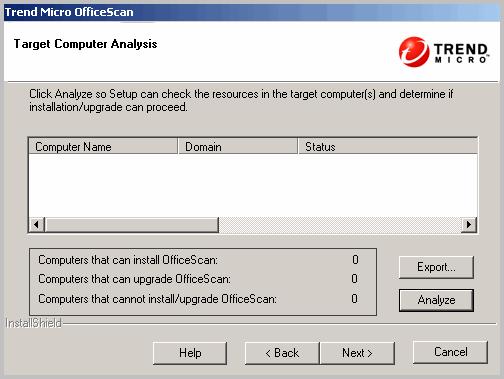 Installing and Upgrading OfficeScan Target Computer Analysis FIGURE 2-12.