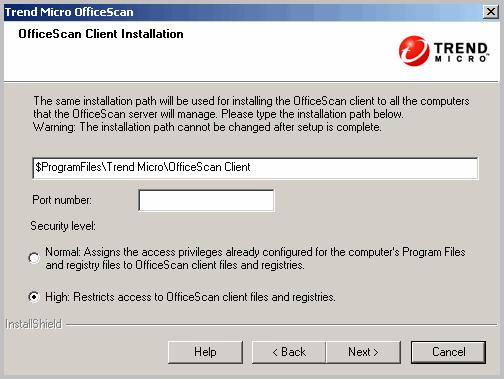 Installing and Upgrading OfficeScan Unload and Uninstall the OfficeScan Client Specify a password to prevent unauthorized uninstallation or unloading of the OfficeScan client.