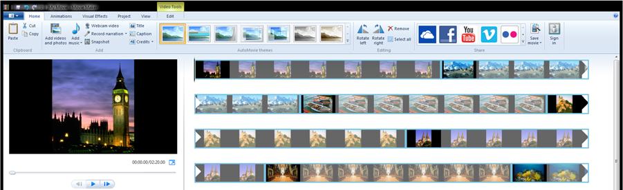 Making Slide Shows With Windows Movie Maker you can create interesting slide shows using photographs.