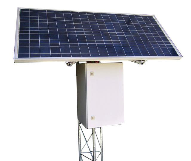 The kit includes a high quality photovoltaic solar panel, outdoor enclosure, power controller with integrated power injection module, all the mounting hardware and is available with or without sealed