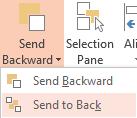 Select Send to Back. Resize the star shape as necessary to fit behind the clip art effectively.