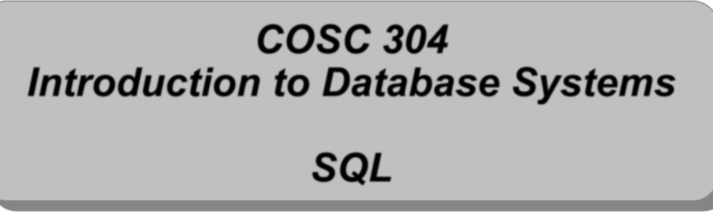 ca SQL Queries Querying with SQL is performed using a SELECT statement.