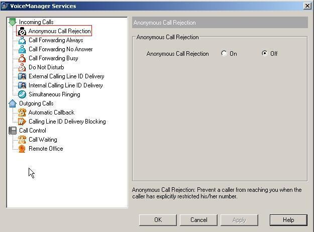 Setting Up Toolbar Services 4 Setting Up Toolbar Services The Services dialog allows you to configure Toolbar s management of incoming and outgoing calls as well as more advanced features, such as
