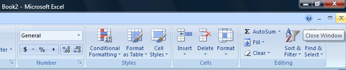 Printing To print your workbook, click on the Microsoft Office Button, hold your cursor over the Print option, and click on the Print icon. The Print dialog will appear. Click on its Print button.