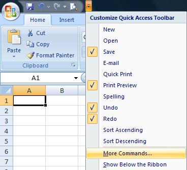 The Quick Access Toolbar While you cannot customize the Ribbon, you can add icons to the Quick Access Toolbar.